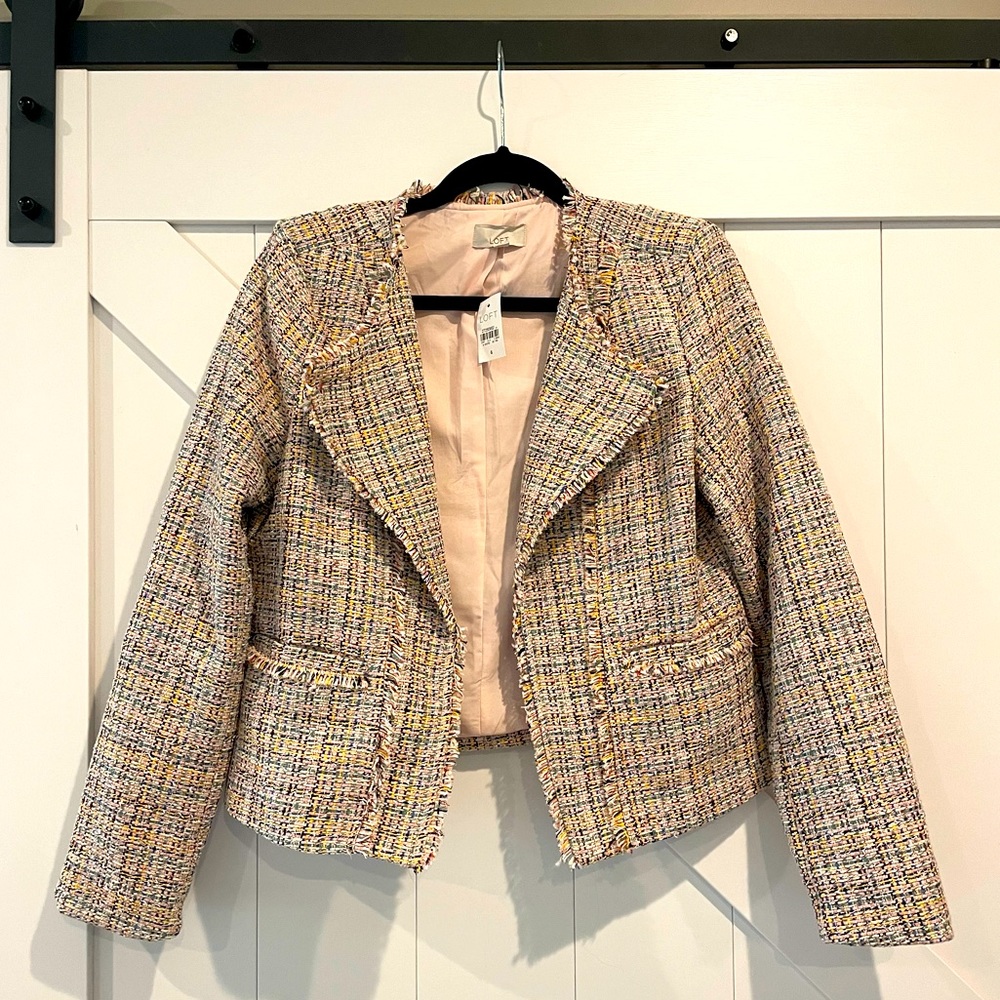 Cropped tweed blazer NWT